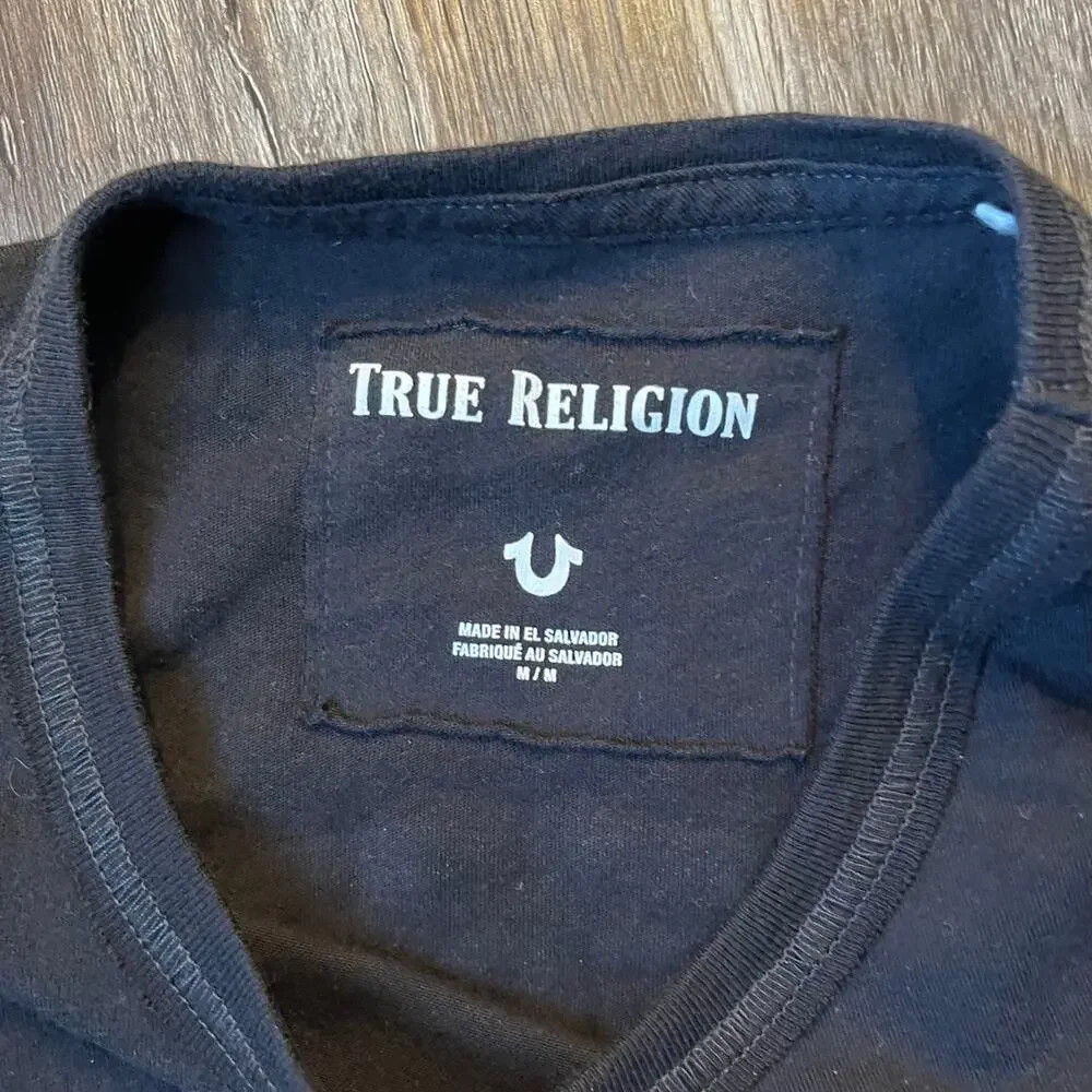 True Religion Men's MD Buddha Brand Logo Graphic T-shirt
